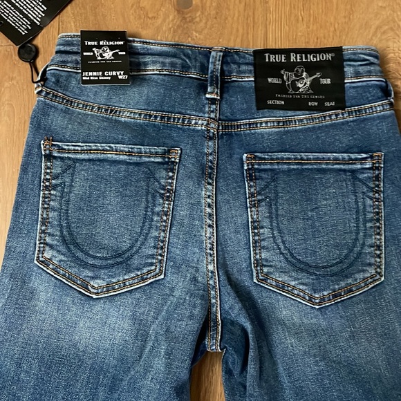 True Religion Jennie Curvy Mid Rise skinny 27 jeans - adorable never worn - Picture 7 of 7
